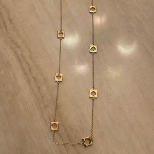Long gold Kate spade necklace
